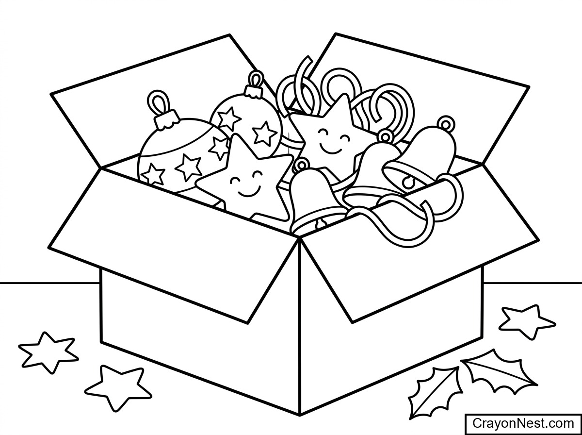 Seasonal colouring sheets preview