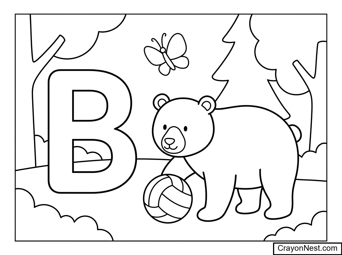Bears colouring sheets preview