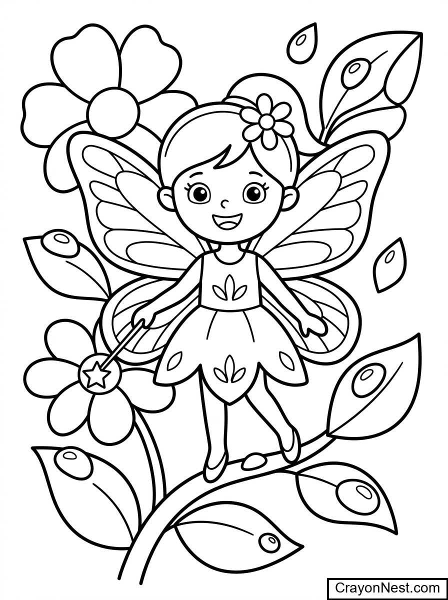 Fantasy and Fairytale colouring sheets preview